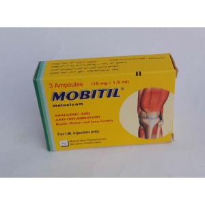 MOBITIL  15 mg/1.5ml ( meloxicam ) 3 ampoules 